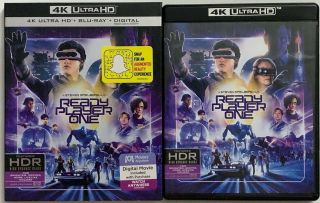 Ready Player One 4k Ultra Hd Blu Ray 2 Disc Set,  Rare Oop Slipcover Sleeve Buy