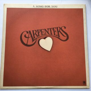 Carpenters Record A Song For You Rare Nm - Lp On A&m Sp - 3511