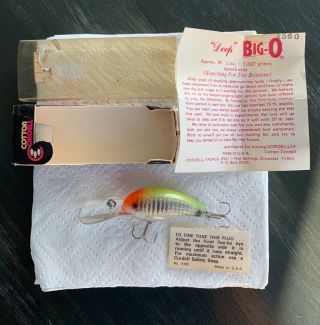 Deep Big O Cotton Cordell 4560 Lure In Package With Papers Sharp