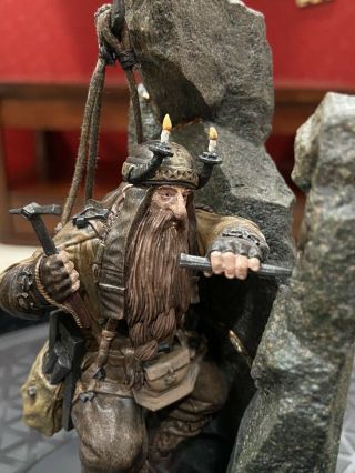 Weta Lord Rings Lotr Hobbit Dwarf Miner Miniature Figure.  & Rare L@@k