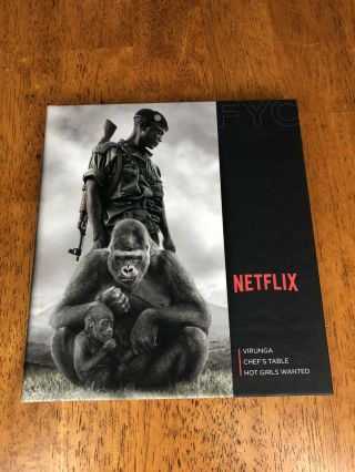 Virunga - Documentary Netflix Fyc Dvd Rare Pressbook Chefs Table Hot Girls Wanted