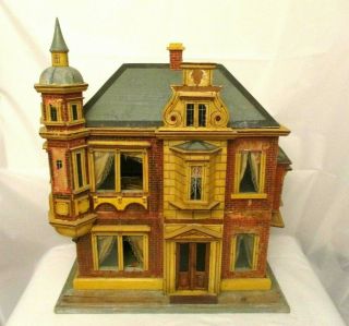 Antique Vtg Victorian 2 Story Wood Doll House Restore Repair Local Pick Up Only