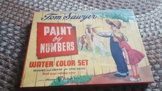 Tom Sawyer Color Paint Set Kids 1940 