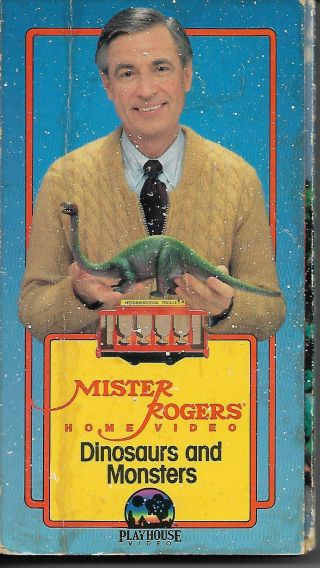 Mister Rogers Home Video - Dinosaurs And Monsters Vhs Rare