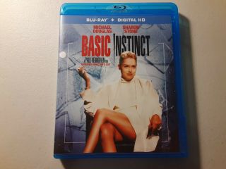 Basic Instinct (blu - Ray Disc,  2015) Sharon Stone Michael Douglas Very Rare Oop