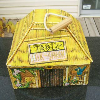 Vintage Ideal Troll Stik - Shack Carrying Case Playhouse Tiki Hut & Bar