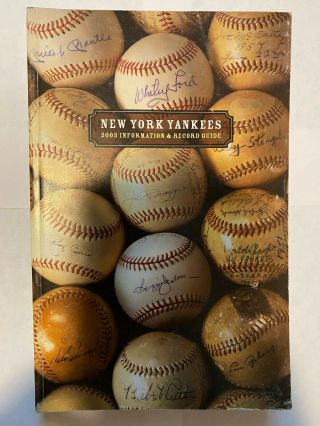 2003 York Ny N.  Y.  Yankees Media Guide Information Book Mlb Baseball Rare Old