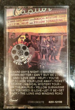The Beatles Reel Music Vintage Rare Cassette Tape Capitol 4xv - 12199