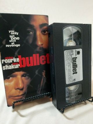 Bullet (vhs Rare) Tupac Shakur,  Mickey Rourke [1997 Action Street]