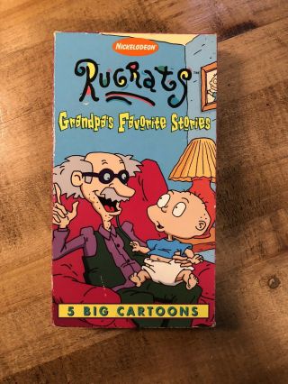 Rare Oop Unrated Rugrats Grandpas Favorite Stories Vhs Video Nickelodeon Cartoon