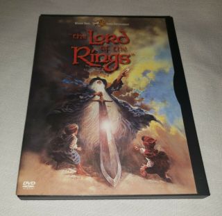 The Lord Of The Rings (dvd,  2001) Rare 1978 Animated Snapcase,  Oop