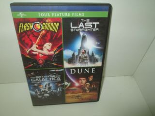 Dune Flash Gordon Battlestar Galactica Last Starfighter Rare Sci - Fi Dvd Set 