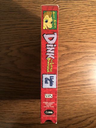 Dink The Little Dinosaur VHS Lights Out Hanna Barbera 90s Animated Rare 2
