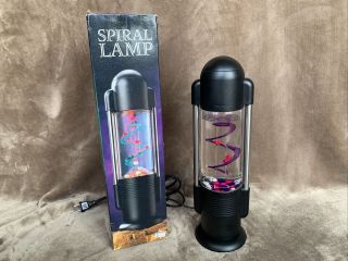 Vintage Spiral Water Balls Colorful Pearls Lava Lamp Translucent Purple Rare