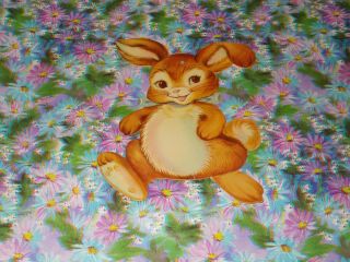 Vtg Dennison Easter Bunny Die Cut Cardboard Decoration 7 " Rare Made In Usa 8