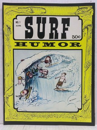 Surf Humor 1 Summer 1966 Vintage Rare Skeg Boy Collectors Issue Hippie Humor
