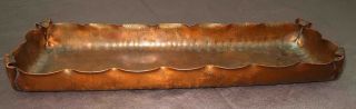 Vintage Arts & Crafts Movement Hand Wrought Copper Shallow Tray 826 Craftsman Co