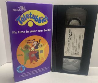 Teletubbies VHS - It ' s Time To Wear Your Boots - Rare 3