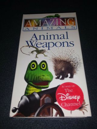 Animals Weapons Animal - Vhs Tape Rare Disney Channel