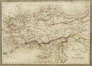 1830 Antique Map Of Turkey.  Istanbul.  Ottoman Empire.  189 Years Old Chart.