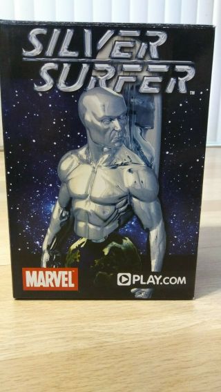 Marvel Silver Surfer Bust Diamond Select Toys.  28 Out Of 600.  Rare.  Mib.  Vhtf
