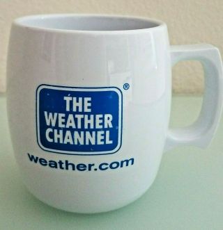 The Weather Channel Vintage Cable Tv White Coffee Mug Tea Cup Vintage Rare