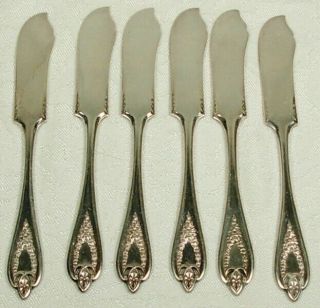 Old Colony 1847 Rogers Bros Silverplate 6 Butter Spreaders 1911