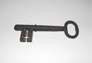 Antique Large 7 1/4 " Iron Rustic Prison/gate Key