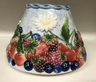 Yankee Candle Large Jar Shade Topper Strawberry Raspberry Cherry Summer Fruit