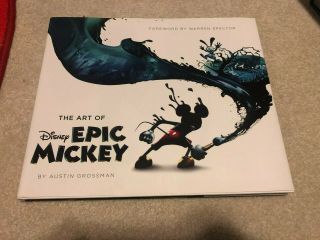 The Art Of Disney Epic Mickey Rare,  Htf Book