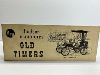 Hudson Miniatures 1949 1:24 Scale Old Timers 1902 Franklin Boxed Model Kit Nores