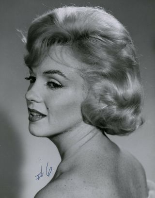 Marilyn Monroe Let ' s Make Love 1960 Hair Test Photograph Orig.  Rare Unretouched 2