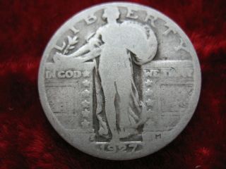 1927 - S Standing Liberty Silver Quarter Dollar,  Coin Rare Date