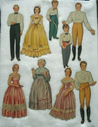 Vintage Gone With The Wind Paper Dolls Merrill 1940