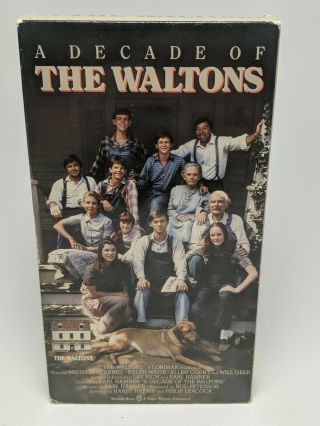 The Waltons Vhs " A Decade Of The Waltons " Rare Oop