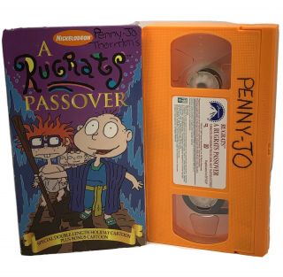 A Rugrats Passover (vhs) Tommy,  Angelica.  Vg Cond.  Rare.  Jewish.  Nickelodeon.  Nr