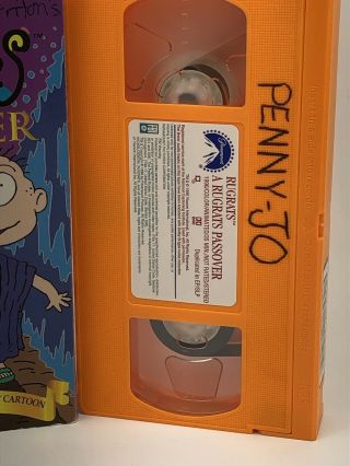A RUGRATS PASSOVER (vhs) Tommy,  Angelica.  VG Cond.  Rare.  Jewish.  Nickelodeon.  NR 2
