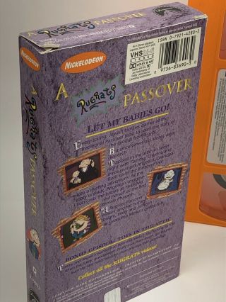 A RUGRATS PASSOVER (vhs) Tommy,  Angelica.  VG Cond.  Rare.  Jewish.  Nickelodeon.  NR 3