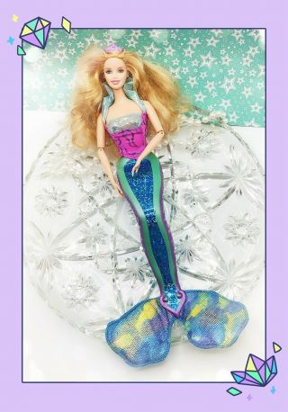 ❤️2000 Vintage Rare Mattel Magical Mermaid Barbie Doll Not Light Up?❤️