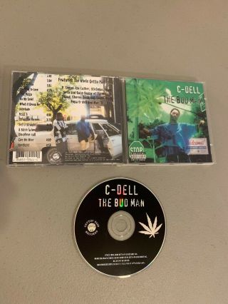 C - Dell The Bud Man 2000 Cd Rare Oop Akron Oh Gangsta Rap Ohio Hip - Hop P Smexe