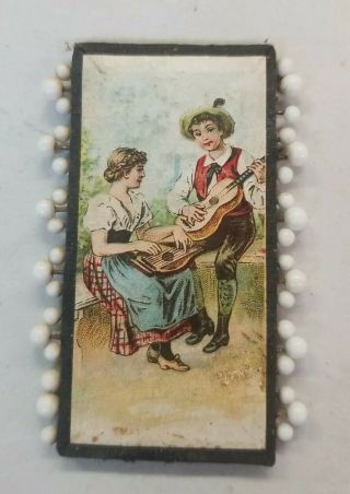 Antique Late 1800s? Germany Souvenir Sewing Straight Pins Card Rare