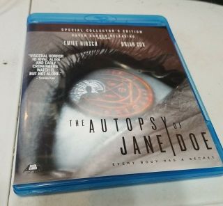 The Autopsy Of Jane Doe Blu Ray Dvd 2016 Rare Oop Vintage Horror Cult