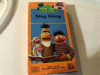 Sesame Street Sing Along Vhs Video 1987 / Rare Htf