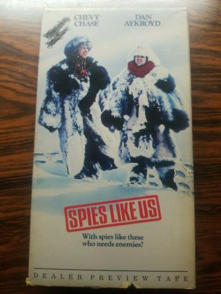 Rare Spies Like Us Dealer Preview Tape (vhs)