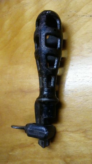 Antique Vintage Cast Iron Metal File Handle Tool