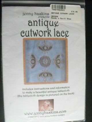 Jenny Haskins Antique Cutwork Lace Machine Embroidery Cd 36 Designs