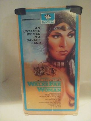 The Legend Of Walks Far Woman Vhs Rare Oop Htf Raquel Welch Western Native Amer