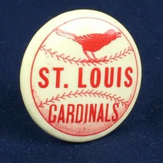 Rare 1950s St.  Louis Cardinals Baseball Team Pinback Button