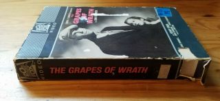 The Grapes of Wrath (1940) VHS Rare Fox Video Drawer Box 1982 Fonda John Ford 3