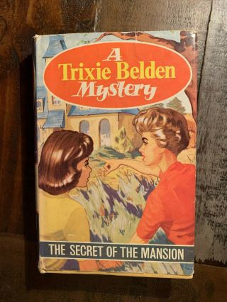 Very Rare Uk Trixie Belden Secret Of The Mansion British Dj Julie Campbell